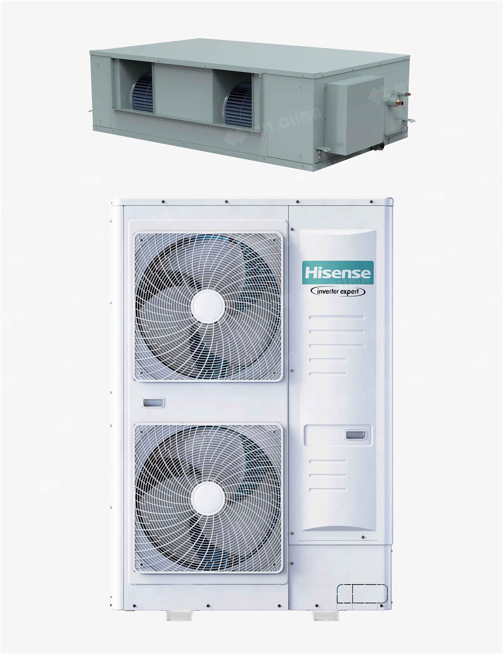 Aparat aer conditionat tip duct Hisense AUD250UX4RPH8 + AUW250U6RZ8 85000 BTU, Inverter, Clasa A++/A+, R32