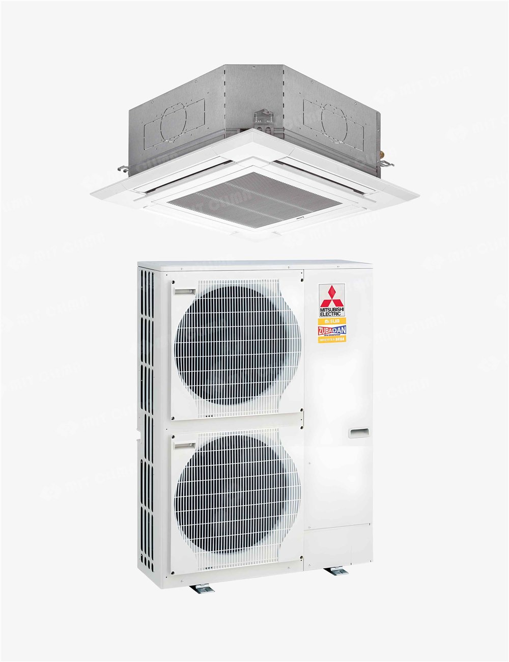 Aparat aer conditionat tip caseta 4 directii Mitsubishi Electric PLA-ZM125EA2 + PUHZ-SHW140YHA 42000 BTU, R410A