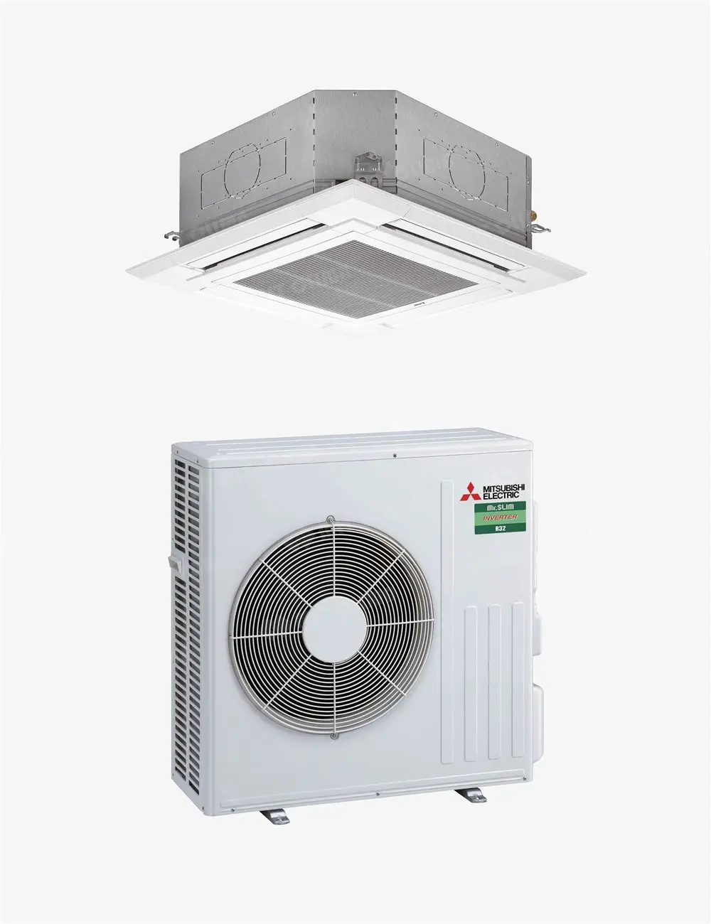 Aparat aer conditionat tip caseta 4 directii Mitsubishi Electric PLA-M60EA2 + SUZ-M60VAVA 21000 BTU, A++/A+, R32