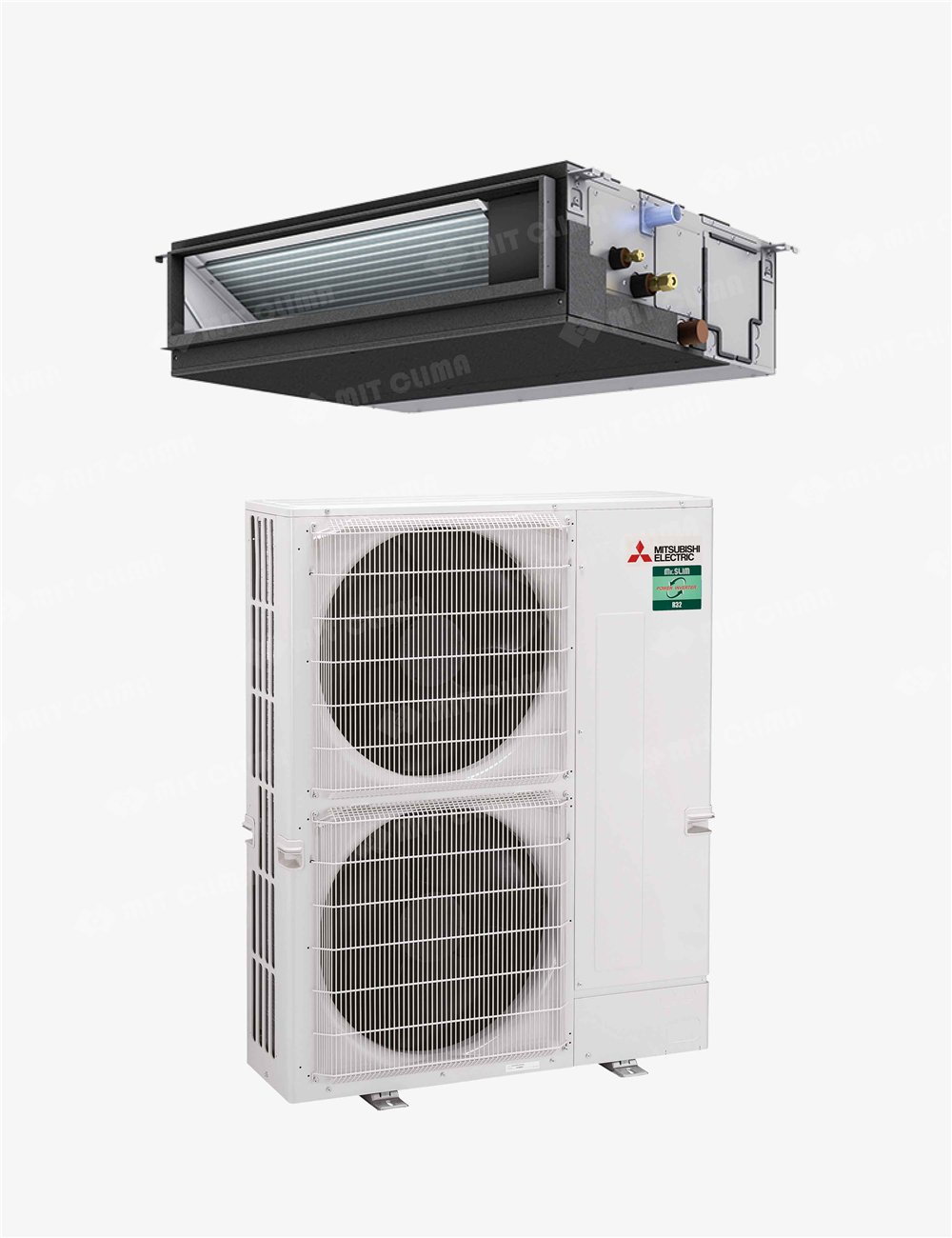 Aparat aer conditionat tip duct Mitsubishi Electric PEAD-M140JA2 + PUZ-ZM140YKA2 48000 BTU, Inverter, R32