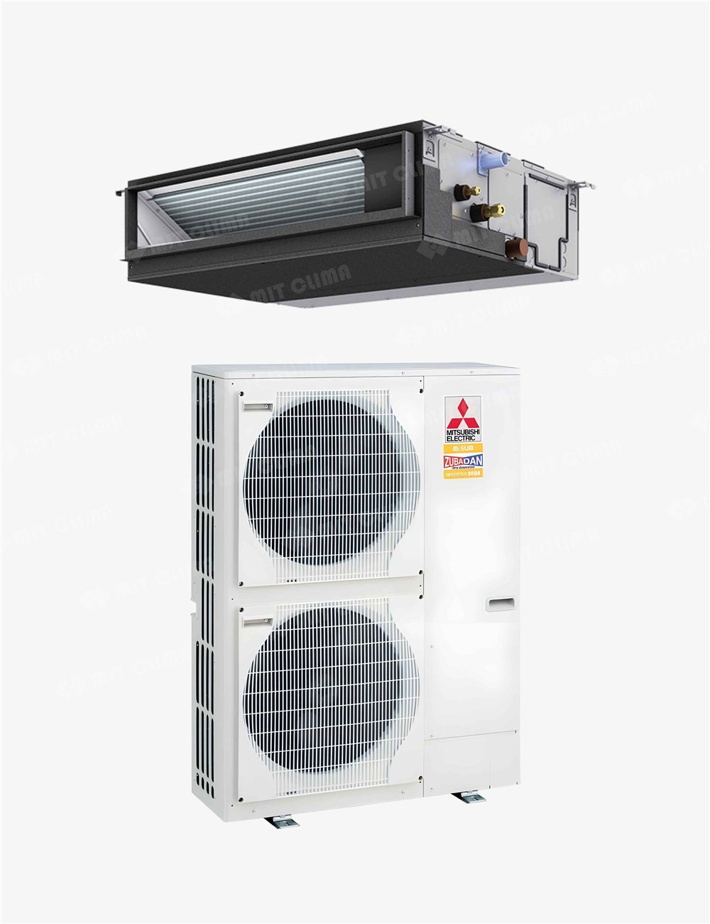 Aparat aer conditionat tip duct Mitsubishi Electric PEAD‑M125JA2 + PUHZ‑SHW140YHA 42000 BTU, Inverter, R410A