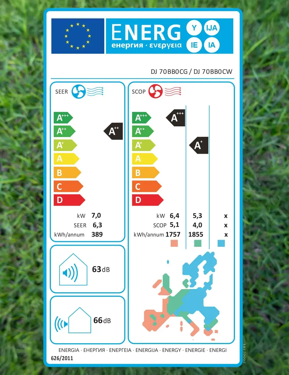 Aer conditionat Hisense DJ70BB0CG + DJ70BB0CW 24000 BTU, Inverter, Clasa A++/A+, R32, Wi-Fi