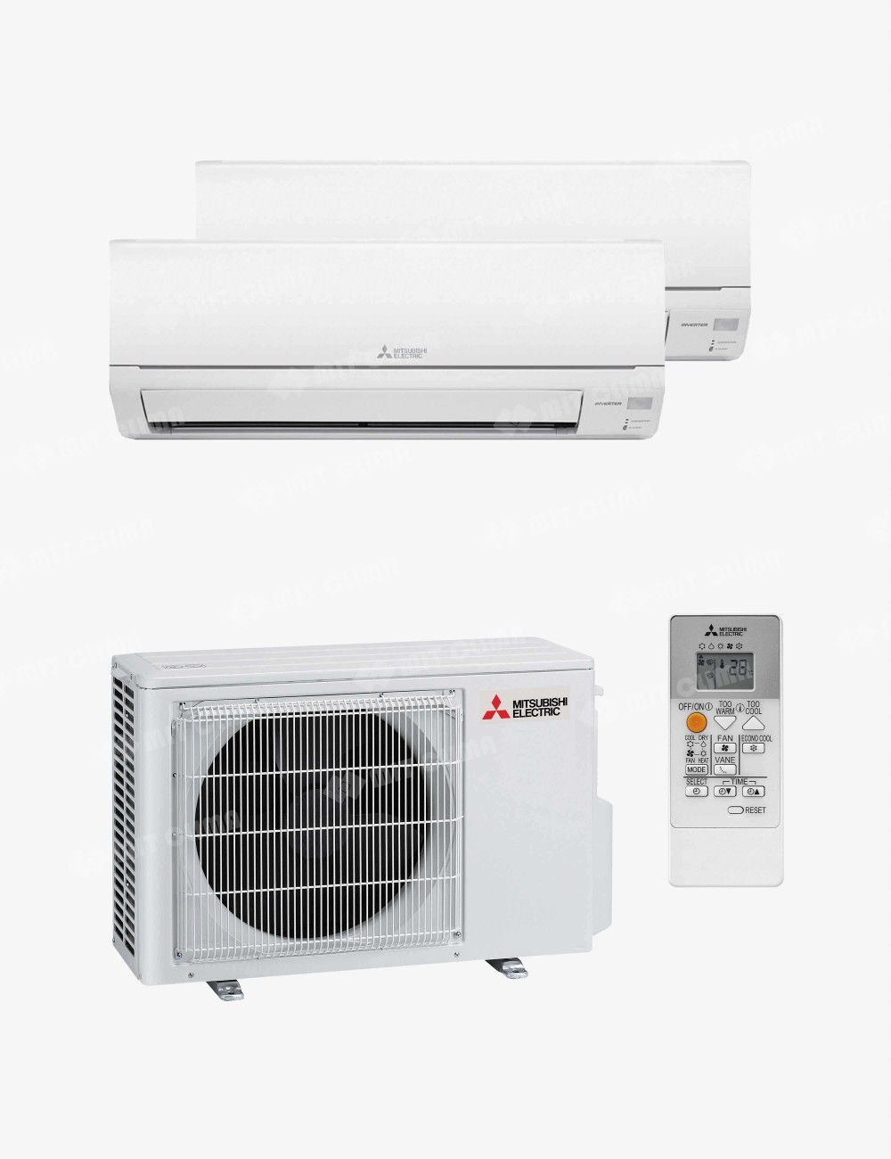 Aparat aer conditionat multisplit Mitsubishi Electric 2 unitati interne MXZ-2HA50VF + 2 x MSZ-DW35VF